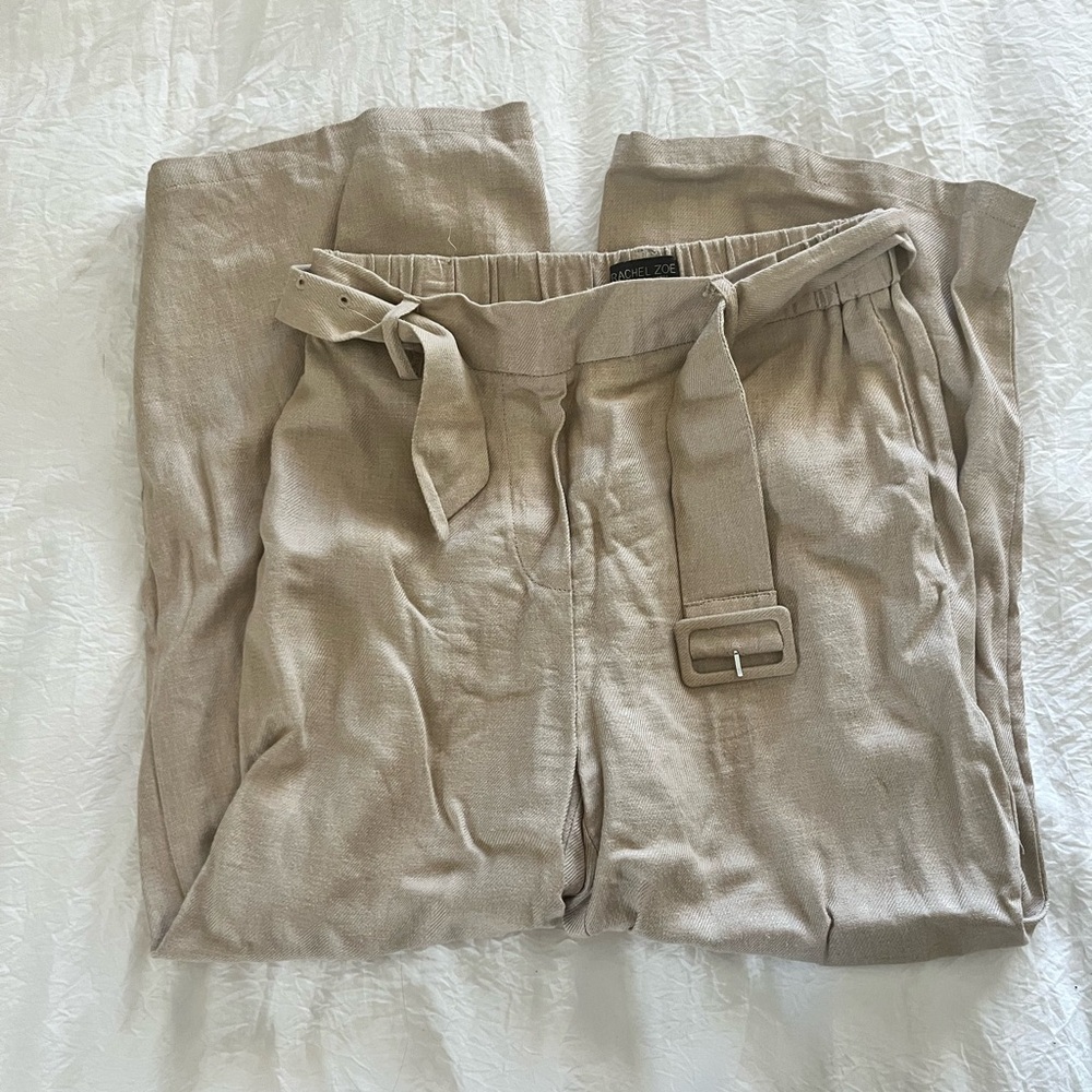 Rachel Zoe Tan Wide Leg Pants